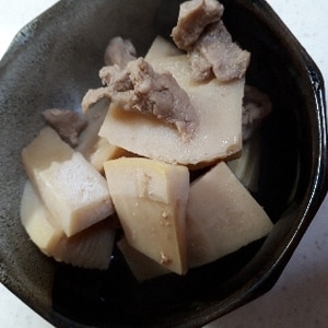 破竹（ハチク）と豚肉のオイスターソース炒め